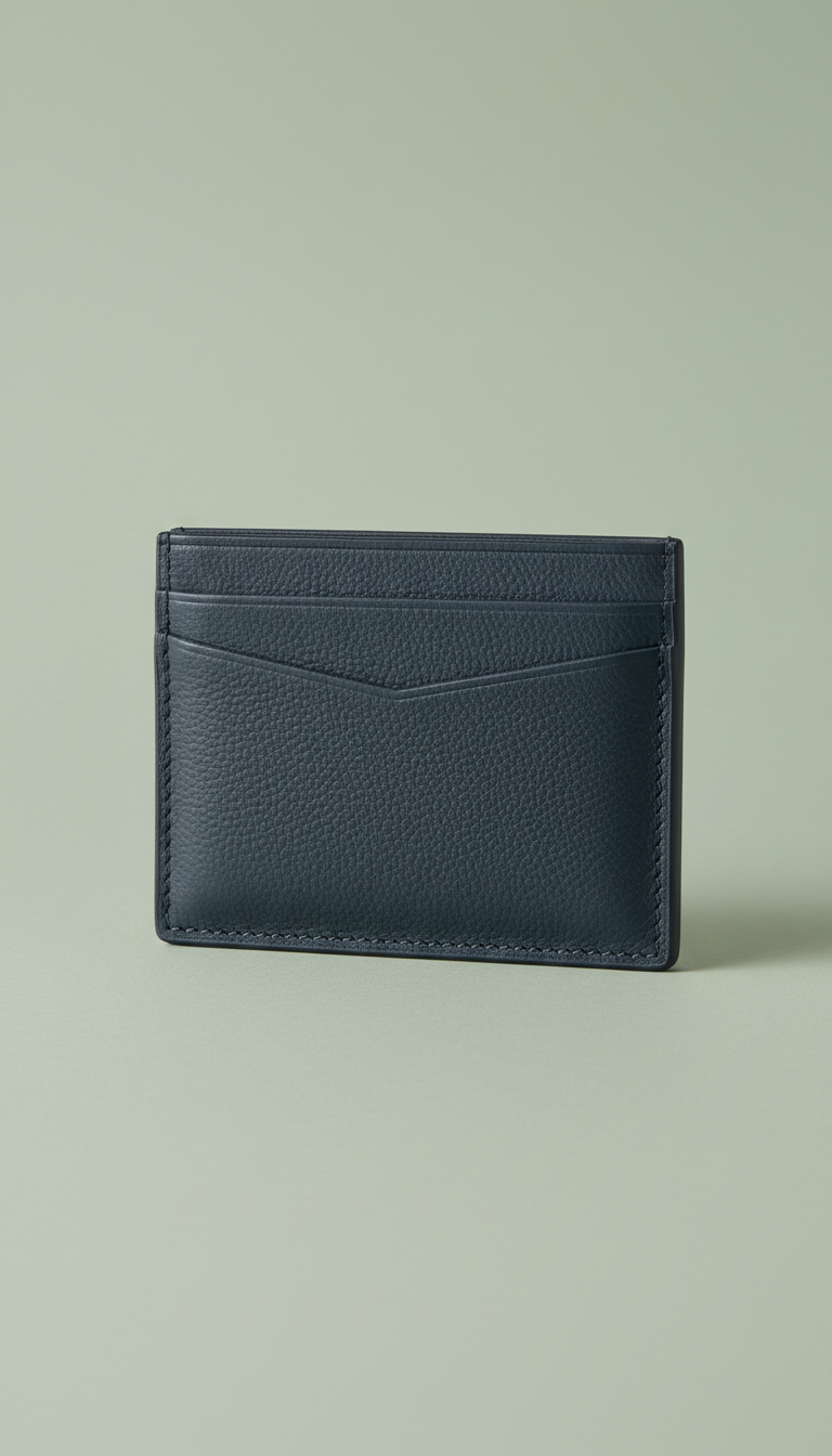 Structured Cardholder in Urban Navy